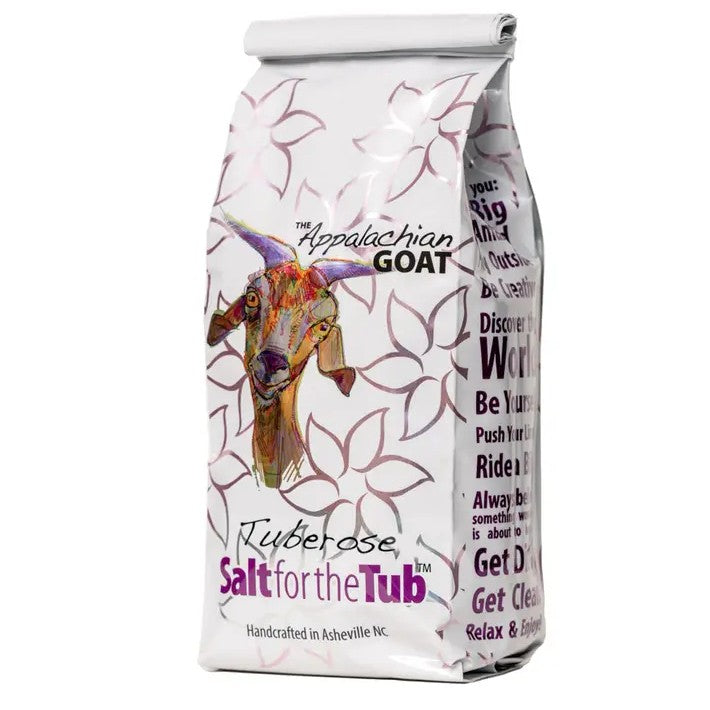 Bag of tuberose scented bath salt