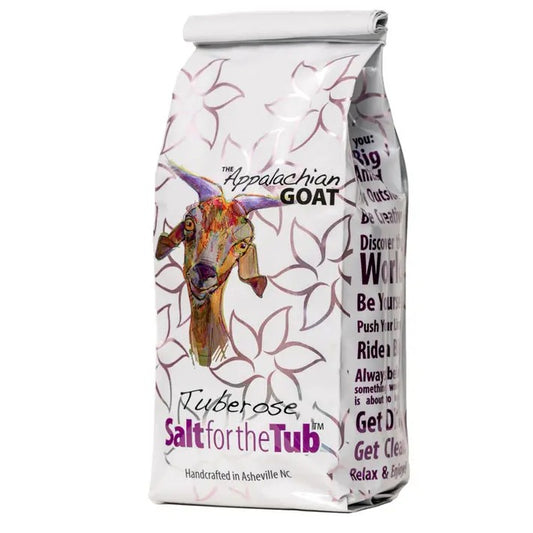 Bag of tuberose scented bath salt