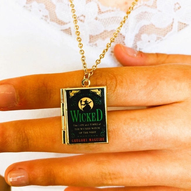 Locket shaped like the book Wicked