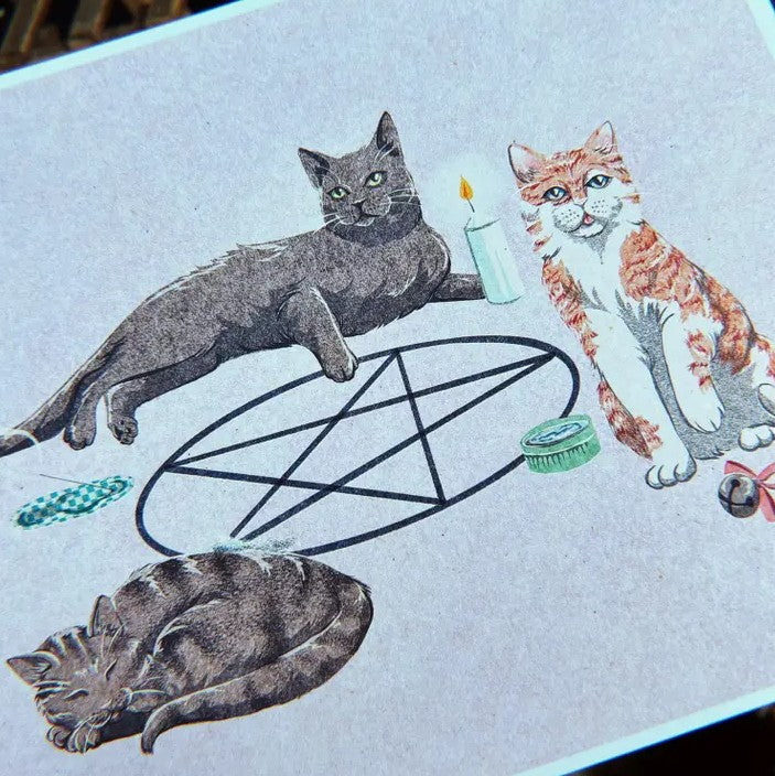 Coven Cats 5x7 Print