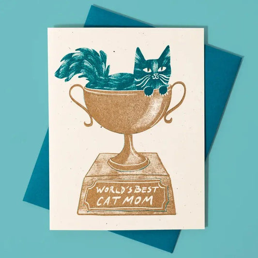 World's Best Cat Mom Card