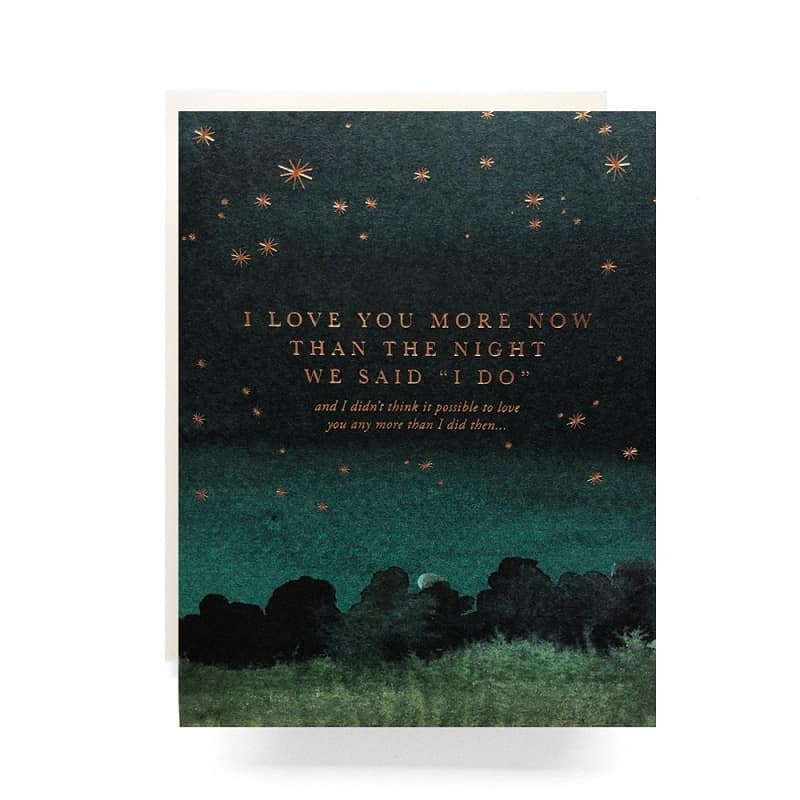 dark night sky on card