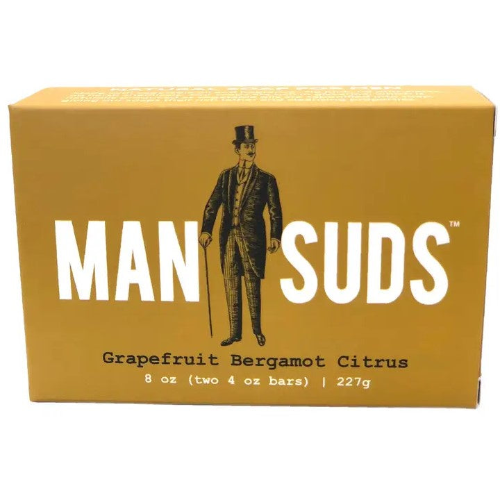 Man Suds - Men's Natural Grapefruit Bergamot Citrus Soap