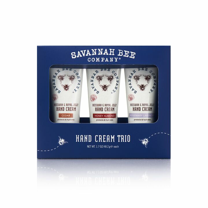 Savannah bee company hand cream trio boxed gift set
