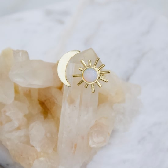 opal and sun gold ring