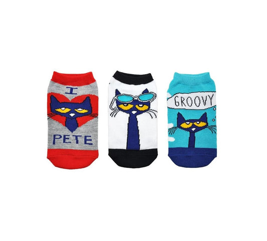 Pete the Cat Kids Socks- 3 Pack