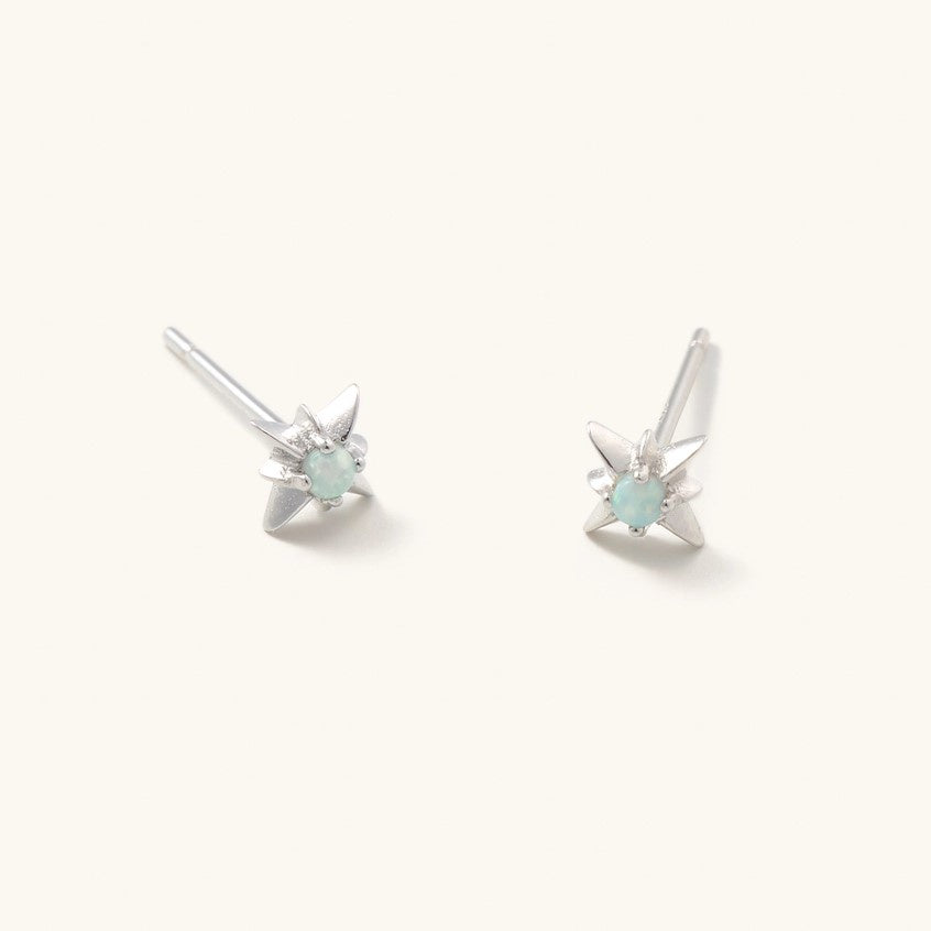 Zelda Opal Star Stud Earrings